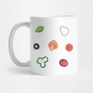 Pizza Ingredients Mug